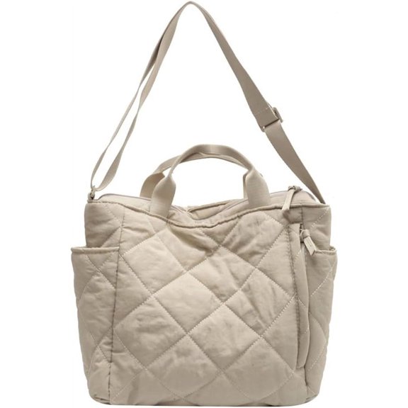 MMYGU Hobo Bag for Women Puffer Bag Quilted Down Cotton Padding Totes Shoulder Crossbody Bag Handbag Purse