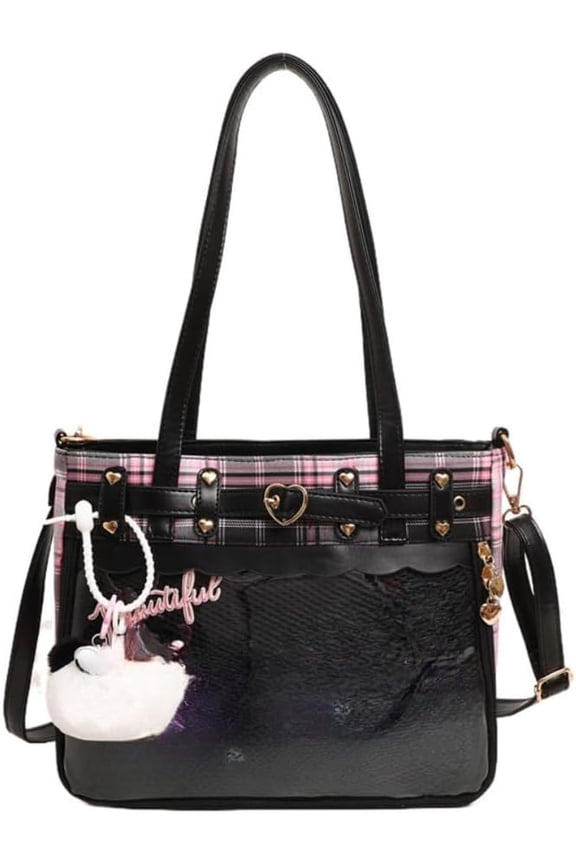 Japanese Ita Bag Y2K Goth Cute Bags Kawaii Bags Crossbody Purse Messenger Bags for Women Shoulder Bag Tote