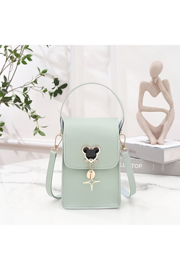Mickey Shoulder Bag Cartoon Mini Crossbody Bag Cute Portable Mobile Phone Purse
