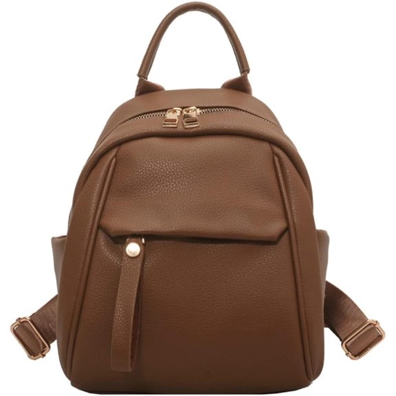 MMYGU Mini Backpack Soft Leather Purse for Women Versatile Backpack Lightweight Shoulder Bag Casual Travel Bag