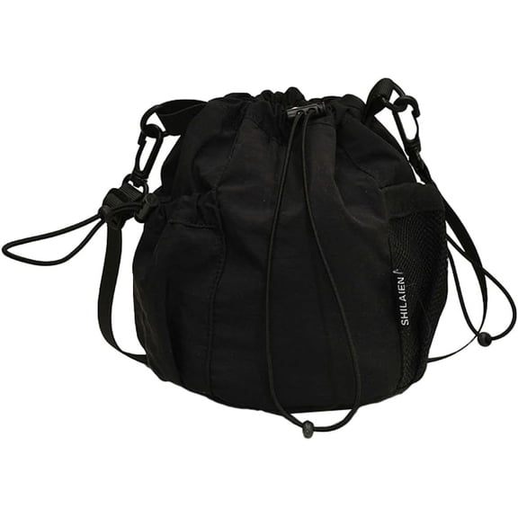 MMYGU Nylon Bucket Bag for Women Trendy Purse Small Shoulder Crossbody Bag Lightweight Travel Work Tote Handbags 2025