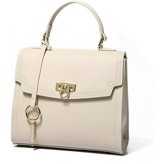 MMYGU Outdoor Handbags and Purses for Women Genuine Leather Flap Crossbody Shoulder Bags Simple Top Handle Satchel Bags