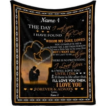 MMYGU Personalized Blanket to My Wife or Husband There is No Pretending I Love You Customized Blankets Birthday Valentine's Day Gift for Women Wife 30x40in