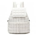 thumbnail image 1 of MMYGU Quilted Backpack Lightweight Puffer Backpack for Women Drawstring Padding Puffy Travel Daypacks Gym Bag for Ladies Black, 1 of 7