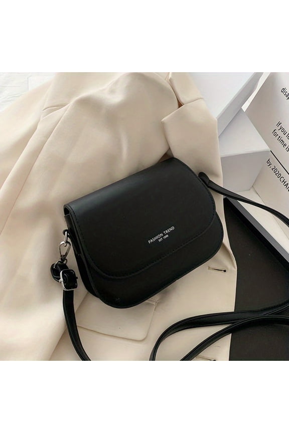 Saddle Bag Womens Mini Flap Purse Fashion PU Leather Crossbody Bag