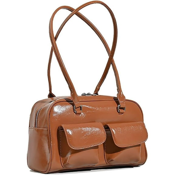 MMYGU Shoulder Bag For Women,Retro Leather Tote Handbags Satchel Bag Trendy Clutch Purse