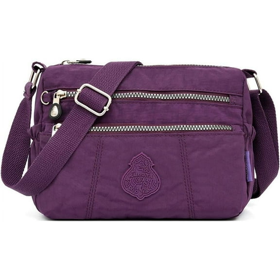 MMYGU Shoulder Bag for Women Waterproof Crossbody Purses Lightweight Nylon Work Travel Purse Messenger Bag