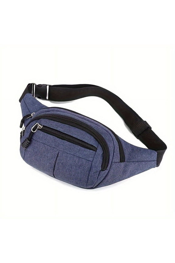 Simple Solid Color Waist Bag Shoulder Bag Mens Waist Bag Fanny Bag Stall Cash Register Bag Fashion Crossbody Bag Outdoor Sports Bag For Cycling Running