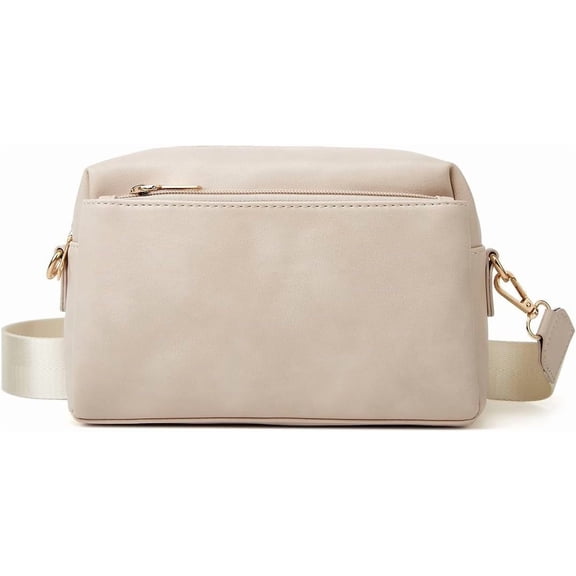 MMYGU Single Shoulder Crossbody Zipper Anti Splash PU Women's Small Square Bags (black)