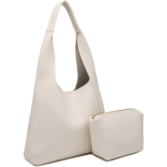 MMYGU Slouchy Bags for Women Soft Vegan Leather Designer Shoulder Purses Ladies Top Handle Handbag with Small Purse