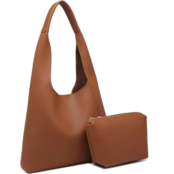 MMYGU Slouchy Bags for Women Soft Vegan Leather Designer Shoulder Purses Ladies Top Handle Handbag with Small Purse