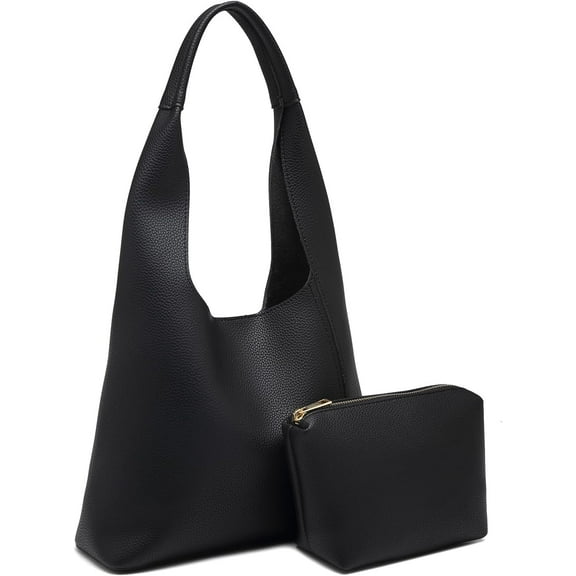 MMYGU Slouchy Bags for Women Soft Vegan Leather Designer Shoulder Purses Ladies Top Handle Handbag with Small Purse