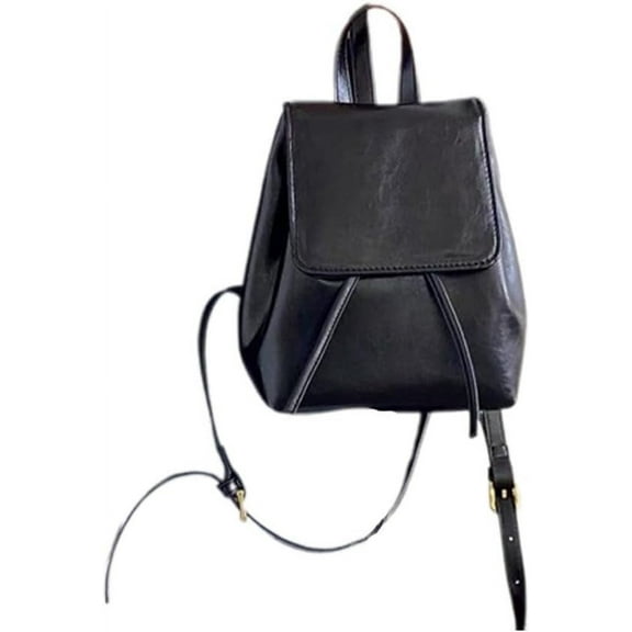 MMYGU Small Backpack Purse for Women Leather Backpack Purse for Women Aesthetic Backpack Mini Backpack Purse for Women (Black)