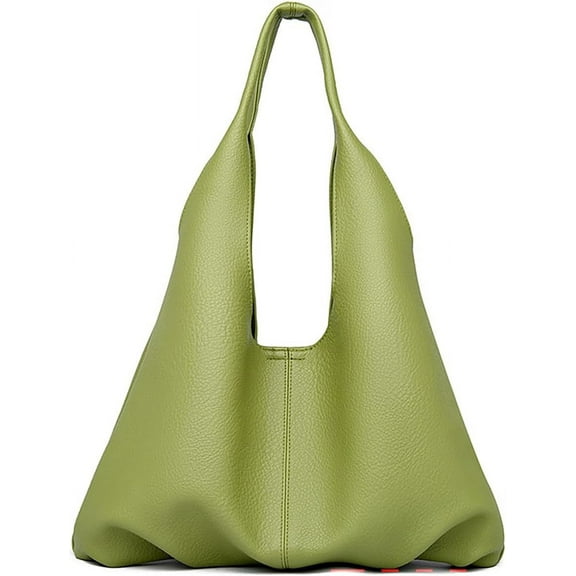 MMYGU Soft Vegan Leather Shoulder Bag for Women Fashion Hobo Purse Large Dumpling Totes Handbag 2pcs Set Top Handle Satchel