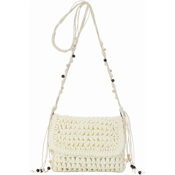 MMYGU Straw Clutch Purse for Women Envelope Wallet Straw Crossbody Shoulder Handbags Summer Beach Woven Bag