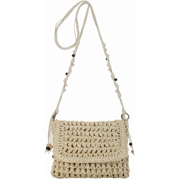 MMYGU Straw Clutch Purse for Women Envelope Wallet Straw Crossbody Shoulder Handbags Summer Beach Woven Bag