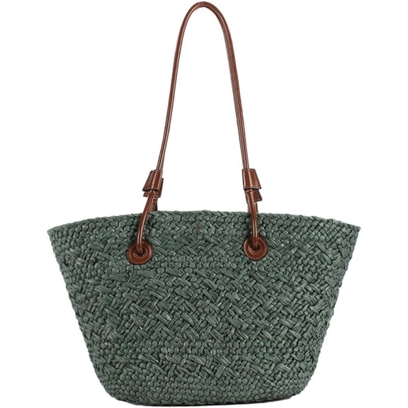 MMYGU Straw Hobo Bags Women Cute Basket Shoulder Bag Summer Beach Bag Crossbody Purse Work Travel Top-Handle Bag Tote Handbag