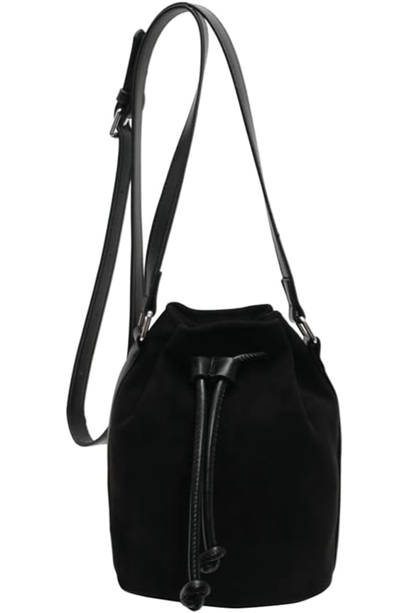 Suede Bucket Bag for Women Crossbody Purse Shoulder Bags Drawstring Bag Satchels Suede Bag Bucket Handbags
