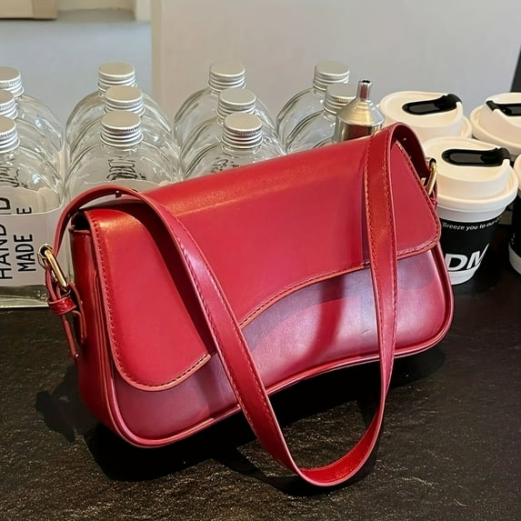 MMYGU Timeless Chic Shoulder Flap Crossbody Bag - Soft Classic Textured Design, Adjustable Strap, Magnetic Closure, Spacious Interior - Perfect for Daily Use, Travel, and Work