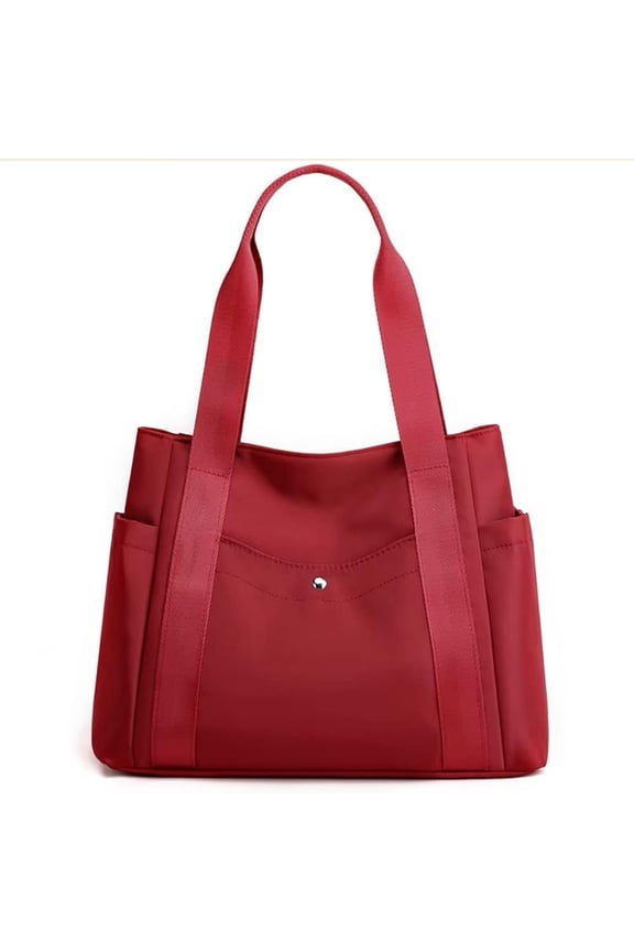 Tote Bag for Women Nylon Waterproof Shoulder Purse Large Capacity Top Handle Satchel Diaper Bag for Mommy