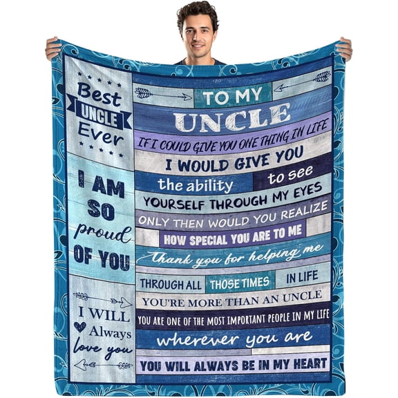 MMYGU Uncle Gifts Gifts for Uncle from Niece Nephew Uncle Birthday Gifts Fathers Day Blankets Gifts for Uncle Christmas Thanksgiving Gifts Blankets 30x40in