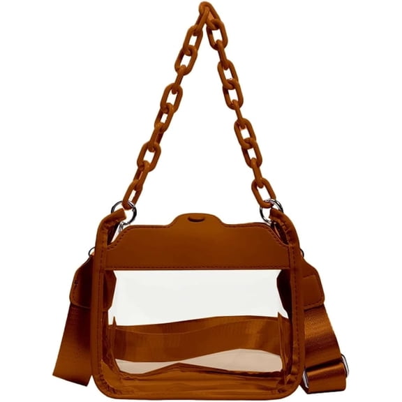 MMYGU Women Clear Crossbody Bag Stadium Approved Clear Clutch Purse Handbag Cute Crossbody transparent Bag Clear Satchel Bag