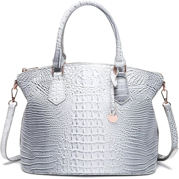 MMYGU Women Purse Satchel Bag Long Crossbody Classy Tote Bag Top Handle Vegan Leather Ladies Handbags Embossed Pattern