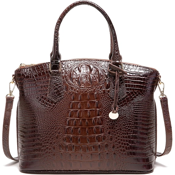 MMYGU Women Purse Satchel Bag Long Crossbody Classy Tote Bag Top Handle Vegan Leather Ladies Handbags Embossed Pattern