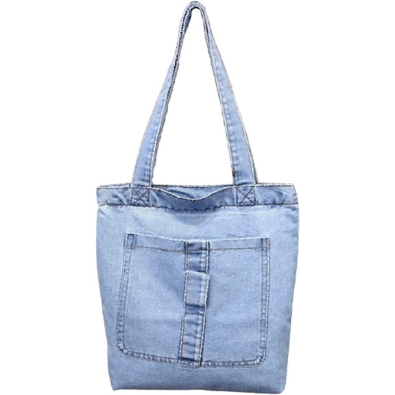 MMYGU Women's Fashion Denim Shoulder Bag Large Hobo Retro Top Handle Bag Satchel
