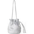 thumbnail image 1 of MMYGU Women's Hobo Bag PU Leather Shoulder Bag Bucket Armpit Purse Pleated Handbag Totes Drawstring Top Handle Bag, 1 of 8