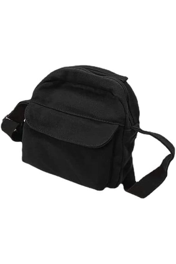 Women's Kawaii Coqutte Canvas Crossbody Bags Japanese Harajuku Aesthetic Shoulder Packs Casual Alt Fairycore Pueses