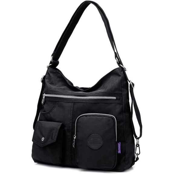 MMYGU Women’s Shoulder Bag Backpack Nylon Handbag Waterproof Tote Bag for Work