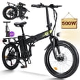 thumbnail image 1 of ZNH Folding Electric Bike for Adults, Lightweight 20" Fat Tire Ebike with 500W Motor and 374.4Wh Removable Battery, Perfect for City Commuting，UL2849, 1 of 13