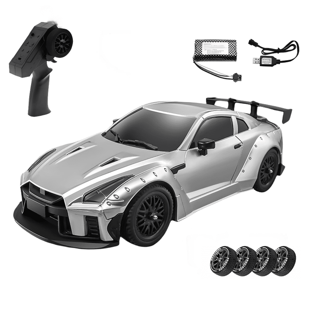 MN-268 1:16 RC Drift Car with Gyro, 20KM/H Dual-Speed RWD Racing Drift Car Model, 2.4GHz Full-Proportional Control Racing Vehicle Hobby for Adults
