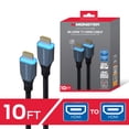 thumbnail image 1 of Monster 8K HDMI Cable 10 ft, Ultra High Speed HDMI 2.1 Cord with LED Illuminated Connectors, 48Gbps, 8K 60Hz & 4K 144Hz Gaming, HDR, Compatible with PS5, Xbox Series X, TVs, Monitors, 1 of 10