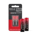 thumbnail image 1 of Monster Power AAA Alkaline Batteries 2 Pack, 1.5V LR03 Triple A Battery, Long-Lasting Leak-Resistant Power for Remotes, Toys, Flashlights & Wireless Devices, 1 of 8