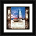 thumbnail image 1 of MN.FF 20x20 Black Ornate Wood Framed with Double Matting Museum Art Print Titled - Nous deux a Doubai, 1 of 4