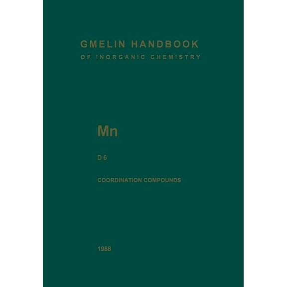 MN Manganese: Coordination Compounds 6, (Paperback)
