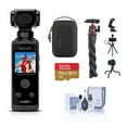 thumbnail image 1 of Minolta MN4KP1 4K Ultra HD Wi-Fi Enabled Pocket Camcorder, Black Bundle with 64GB microSD Card, Carrying Case, Octopus Tripod, Cleaning Kit, 1 of 9