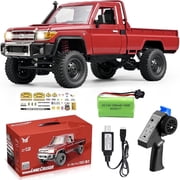 AOBAIWO MN82 RC Crawler RC CAR 4x4 2.4GHz 4WD Off-Road Pick-up Truck RTR with Upgraded 1200mah Battery