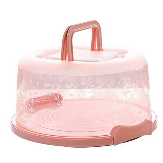 MNBFYX Round Cake Carrier Cake Container with Lid and Handles Cupcake Carrier Cake Keeper with Lid Sturdy Cupcake Box BPA-Free Cupcake Holder with Two Secure Side Closures Dishwasher Safe