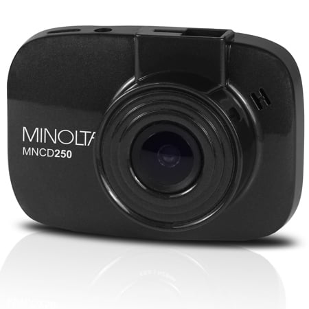 Minolta MNCD250 Full HD 1080P Wide Angle Car Dashboard Camera with G-Sensor, Loop Recording & 2.2" L - one color, one size