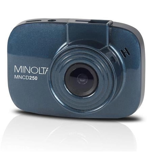 Minolta MNCD250 Full HD 1080P Wide Angle Car Dashboard Camera with G-Sensor, Loop Recording & 2.2" L - one color, one size