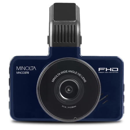 MNCD370 12MP Full HD 3" LCD Screen Dash Camera, Blue
