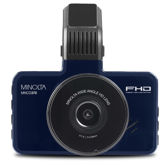 MNCD370 12MP Full HD 3" LCD Screen Dash Camera, Blue