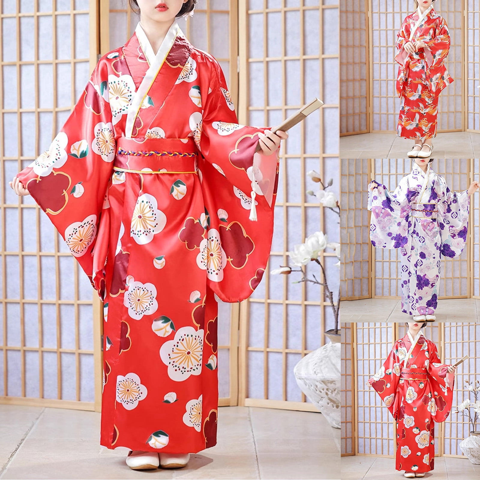 japanese style dresses Spring Dress 'Furawazu' L for a look in total harmony with Asian Tradition. Japanese Dresses | Japan-Clothing
