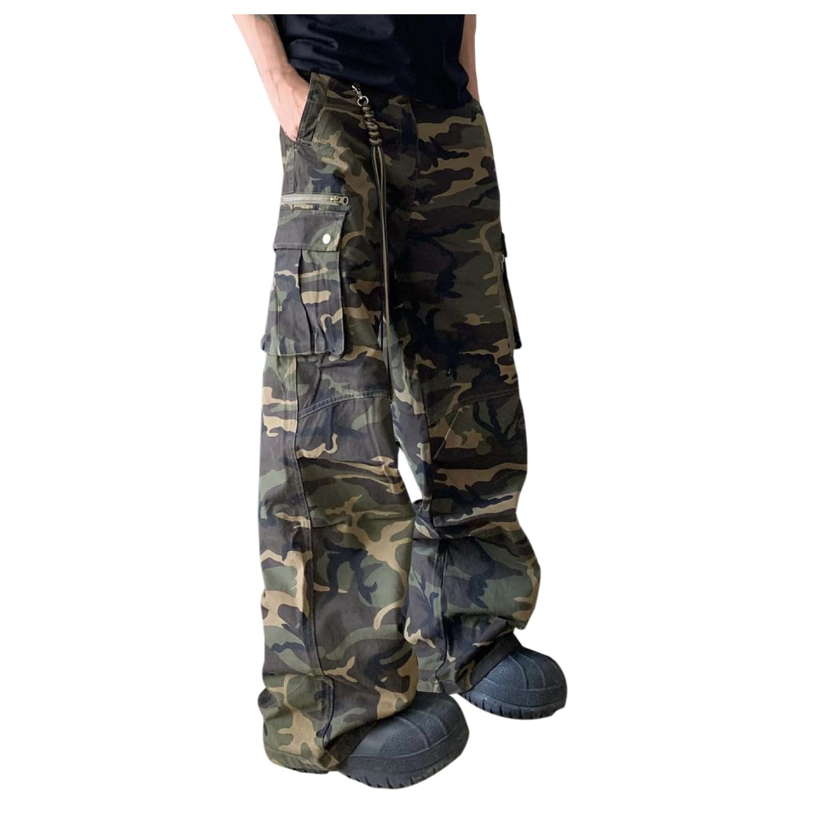Mens Camo Denim Jeans