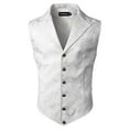 thumbnail image 1 of MNCEKFOD Mens Tank Tops Summer Court Style Trendy Vest Sleeveless Collared with Printed Tank Top White S, 1 of 7