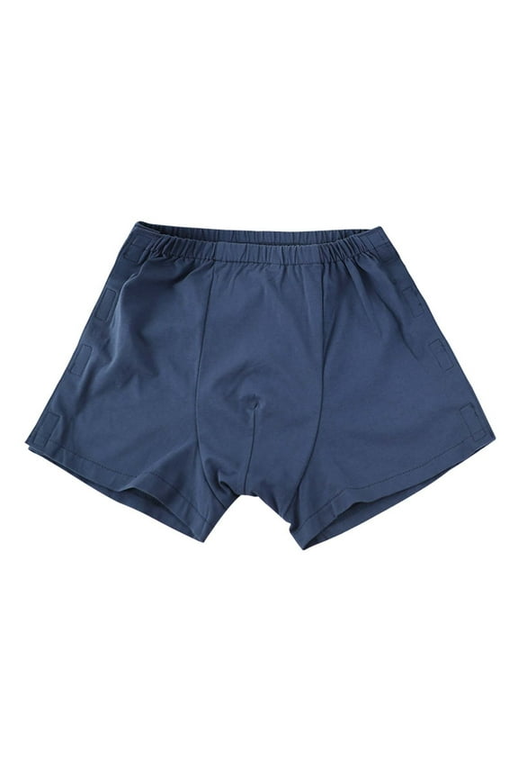 Mens Underwear Boxer Briefs Fracture Postoperative Rehabilitation Care Shorts for BedriddenParalyzed Patients Blue M