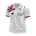 thumbnail image 1 of MNCEKFOD Polo Shirts For Men Stylish British Flag Printed Button Down Shirts Short Sleeve Relaxed Fit Mens Tops White L, 1 of 3